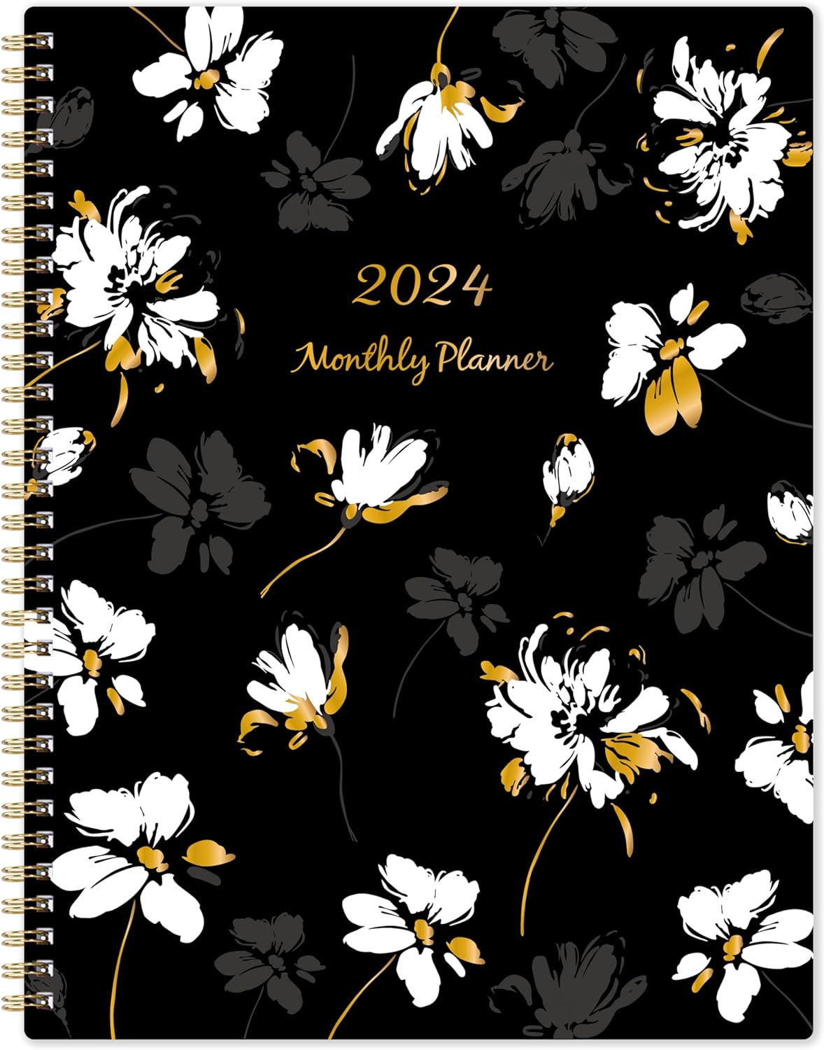 2024 Monthly Planner - 12 Monthly Planner from January 2024 - December 2024, Monthly Planner 2024 with Tabs, Pocket, Passwords Pages, 9x 11