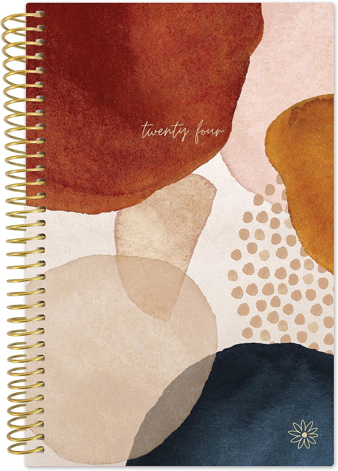 bloom daily planners 2024 Pocket Planner - 4 x 6 - (January 2024 - December 2024) - MINI Weekly/Monthly Agenda Organizer & Calendar Book - Earthy Abstract, Blue