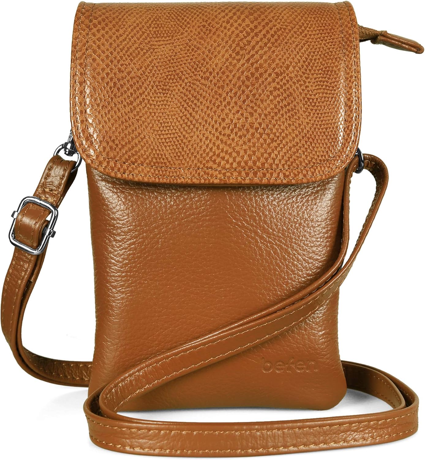 This is a great find. It is real leather; looks, feels, and smells like leather. Great size, well made, just what I needed. I highly recommend it if youre looking for a nice quality small crossbody bag.