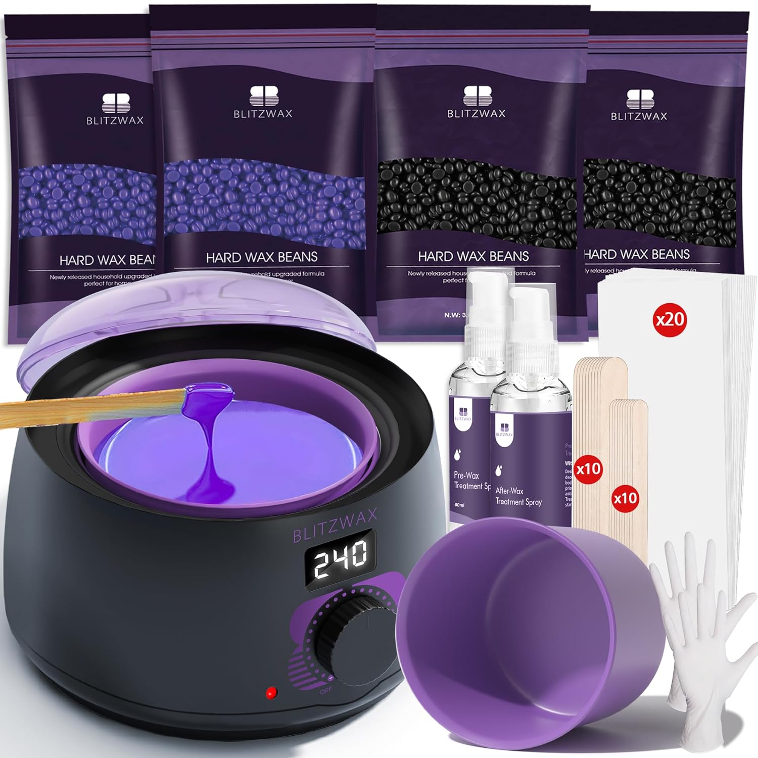 Ive been a cosmetologist for 10 years. I wanted to try something new and save money on products. I tried this out and Im satisfied. I was nervous because of how low the pot was after adding to packets of the beads. Im also very sensitive to everything. I used the manufacturers instructions but set the wax warmer to the lowest recommended setting (150). It wasnt too hot and a little goes a long way. I just cleansed the area with a natural baby wipe, let it dry, then sprayed the pre-wax spray 