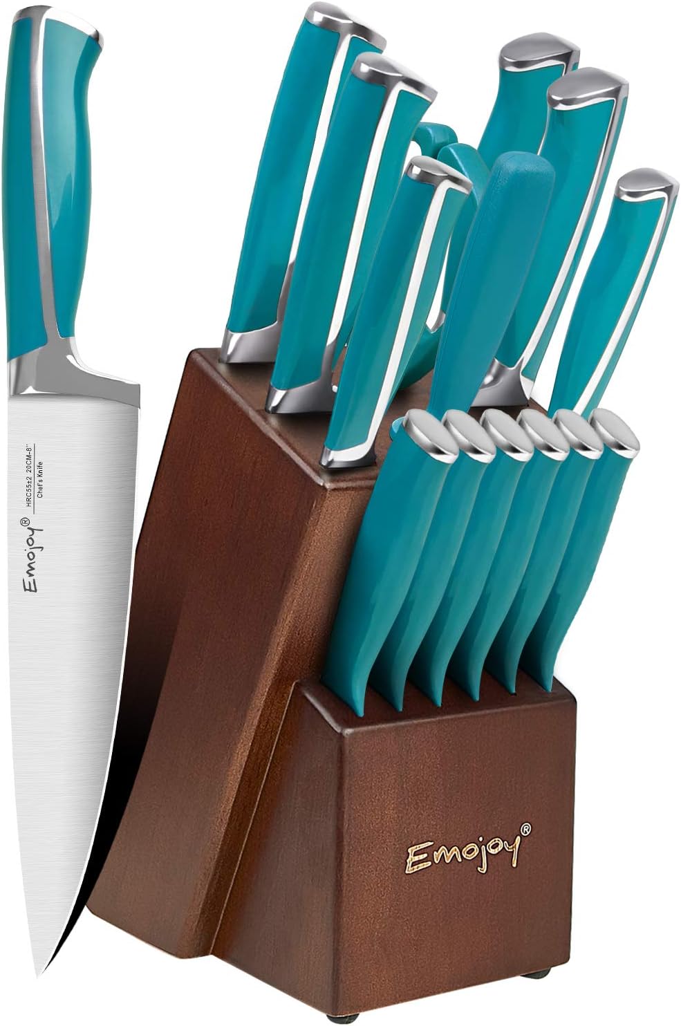 This set is well worth the money! Not only is the color gorgeous, the knives are sharp and cut everything like butter! This is the best knife set I've ever purchased and I'm in my 40s! I would definitely suggest these as a gift, maybe new home owners, a new home chef, or for anyone who cooks! They're really comfortable to hold correctly. They're perfect weight. They look beautiful in the block! (I do wish I had other color choices for the block.)The kitchen sheers are also sharp! I had to educat