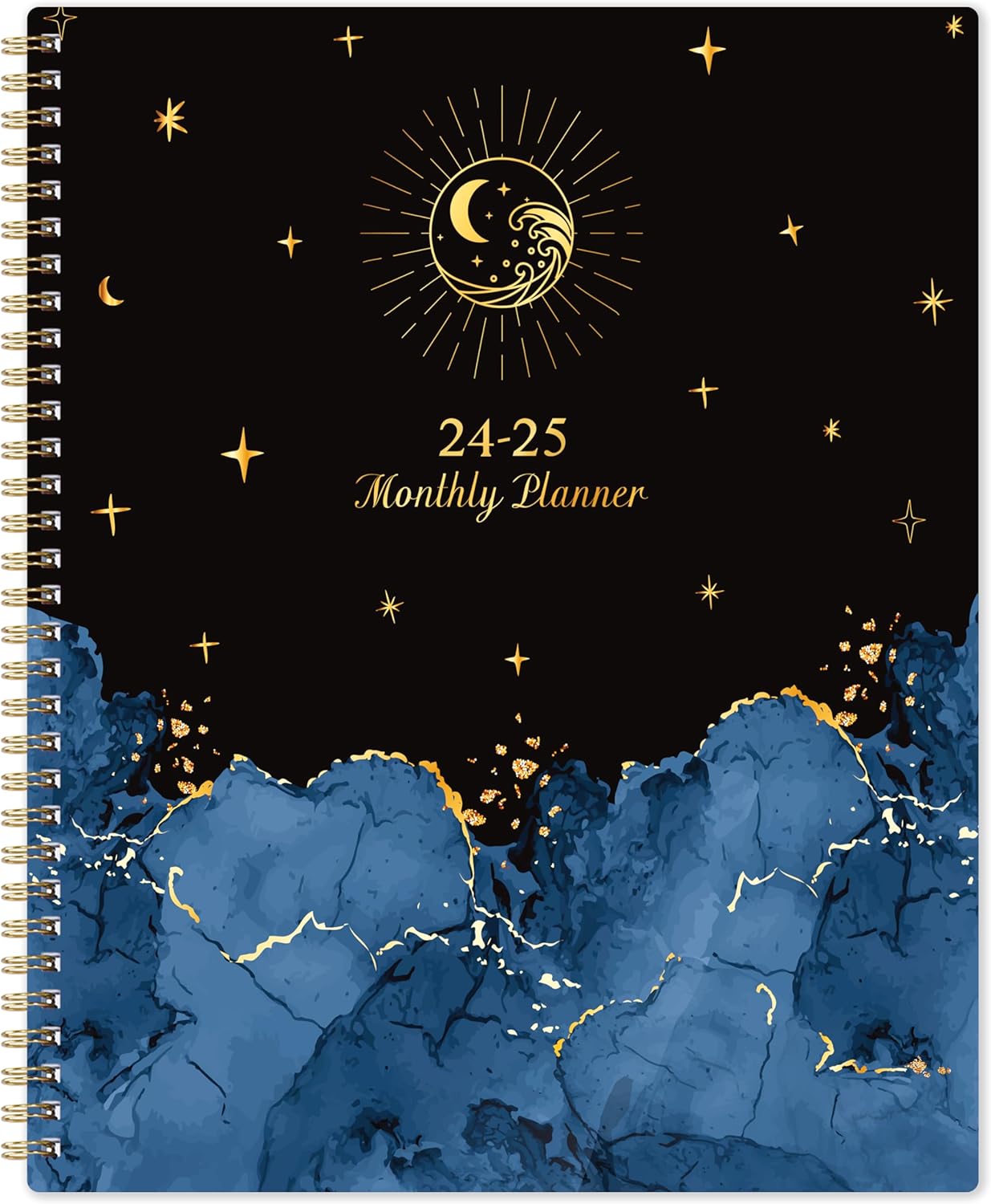 2024-2025 Monthly Planner/Calendar - 2 Years Monthly Planner 2024-2025, 9 x 11, Jan 2024 - Dec 2025, 2024 Planner with 24 Month Tabs, Twin-Wire Binding, Two-Side Pocket, Inspirational Quotes + Notes