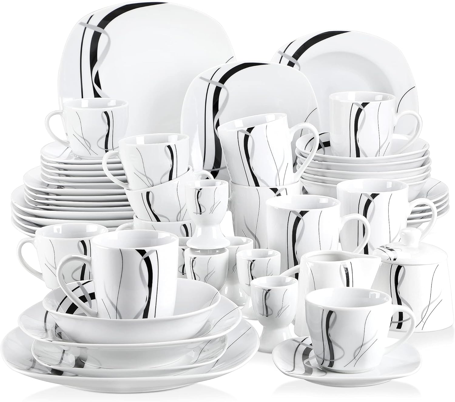 I am happy that I purchased these dishes. My old dishes are too heavy use anymore and they chipped every time I take them out if the dishwasher. These are very light and stylish. they are also chip resistant..Love them. !!!