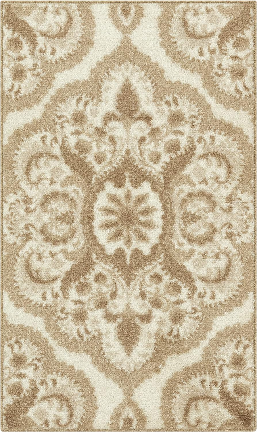 I bought many of the Maples Vivian Medallion pattern in grey. I have special needs pets and a child so I needed a rug that was practical, affordable, soft for people, but also super easy to clean. I detest carpet cleaning machines and really wanted something I could clean without that.I doubt the listing says to put them in the washing machine BUT I DO! They even lived through being put in the dryer on high, which I never do but my helpful other half did in an effort to help with laundry. I wa