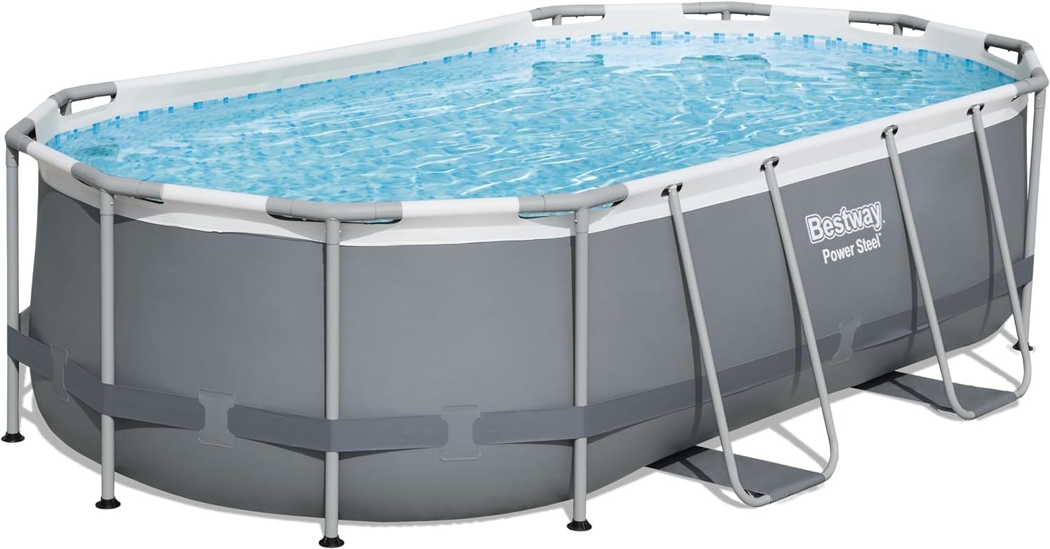 I recently purchased the Bestway Power Steel Swim Vista Series II above ground pool set, and I am extremely pleased with my purchase. The pool itself measures 14' x 8'2 x 39.5 and has a grey stone design, which adds a stylish touch to my backyard.First and foremost, the quality of this pool is exceptional. The steel frame is sturdy and durable, providing excellent stability. I was impressed by how well it held up even with several people using it at once. The material used for the pool liner i