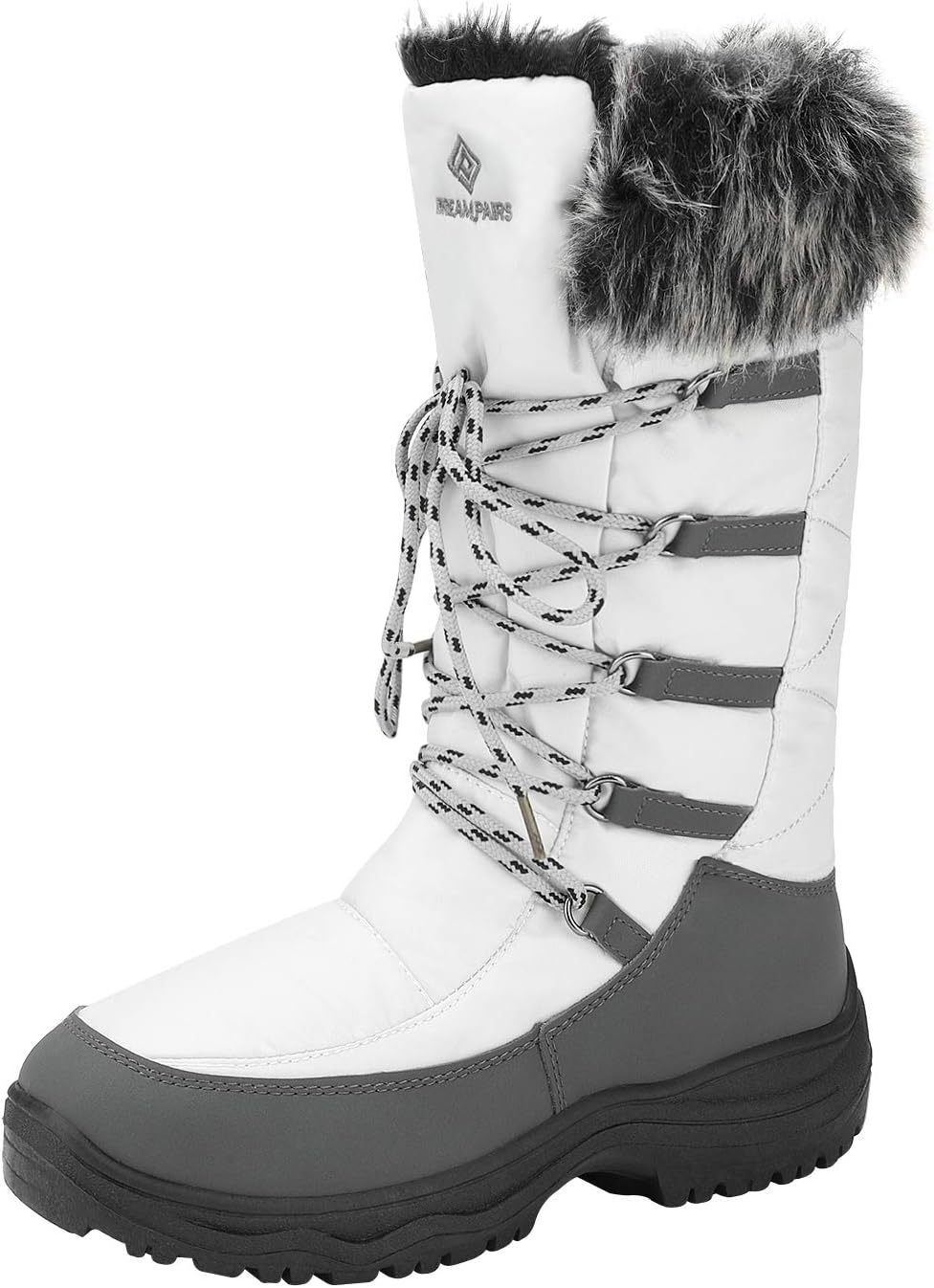 DREAM PAIRS Women' Warm Faux Fur Lined Mid-Calf Winter Snow Boots