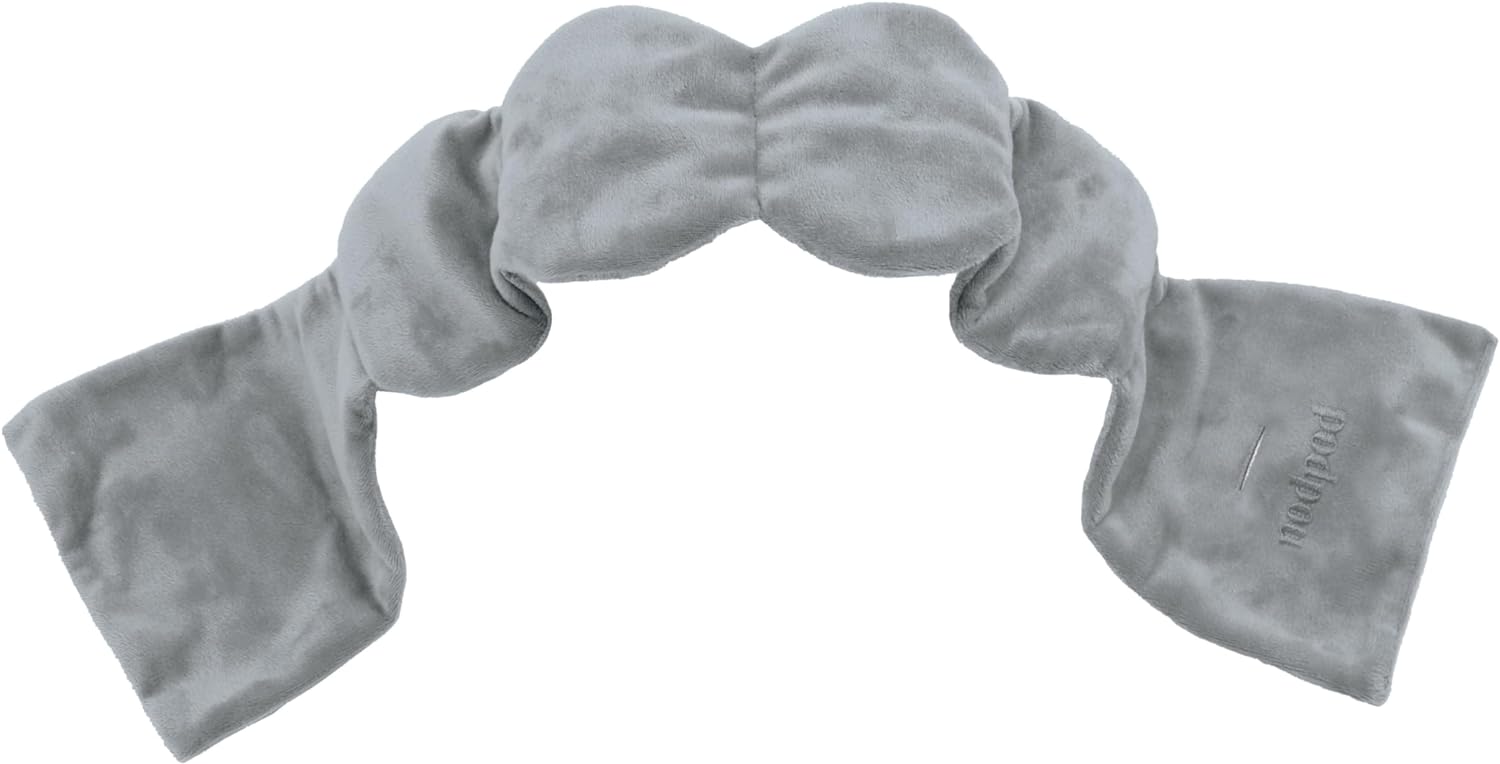 Nodpod Gentle Pressure Sleep Mask | Patented Design Eye Pillow - Elephant Gray