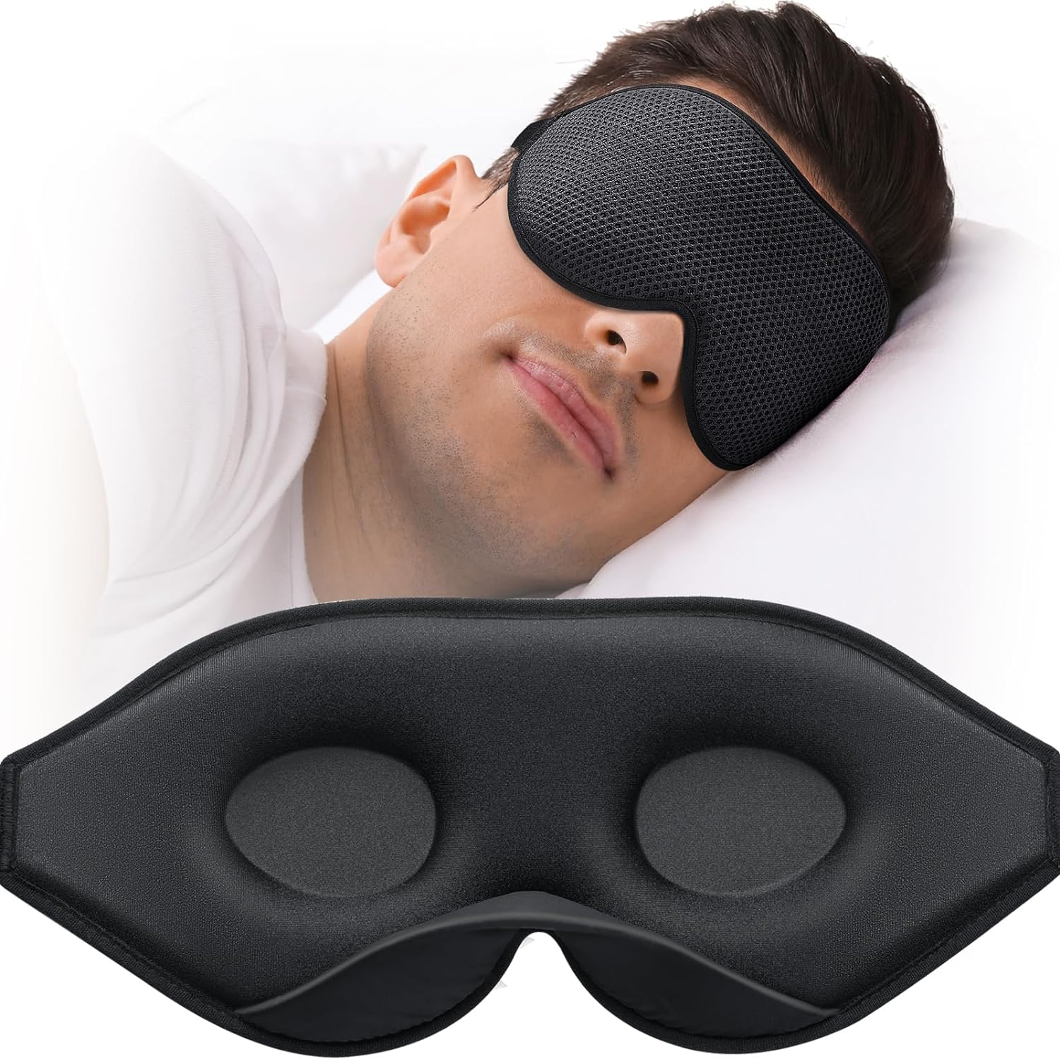 I have two masks, this one I prefer, the other is a neoprene only. I travel a lot and light is an issue in falling asleep. I have also developed very serious dry eye. My doctor told me to start sleeping with a mask after putting drops or ointment in my eyes at night. Within 2 weeks of sleeping with this mask, my dry eyes are cleared up for the most part.The mask is soft and actually comforting and soothing when you put it on. There is a silken material around the nose area which is very soft. Th