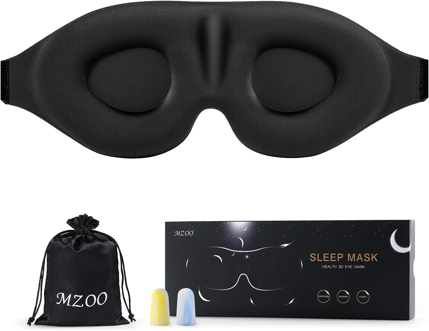 As someone who' perpetually on the quest for the perfect night' sleep, I've journeyed through countless remedies and gadgets, but nothing has quite matched the transformative experience provided by the MZOO Sleep Eye Mask. This isn't just another addition to my nighttime routine; it has become the cornerstone of achieving deep, uninterrupted sleep.**Unparalleled Comfort and Design:**The genius of the MZOO Eye Mask lies in its 3D contoured cup design. Gone are the days of waking up with irritat