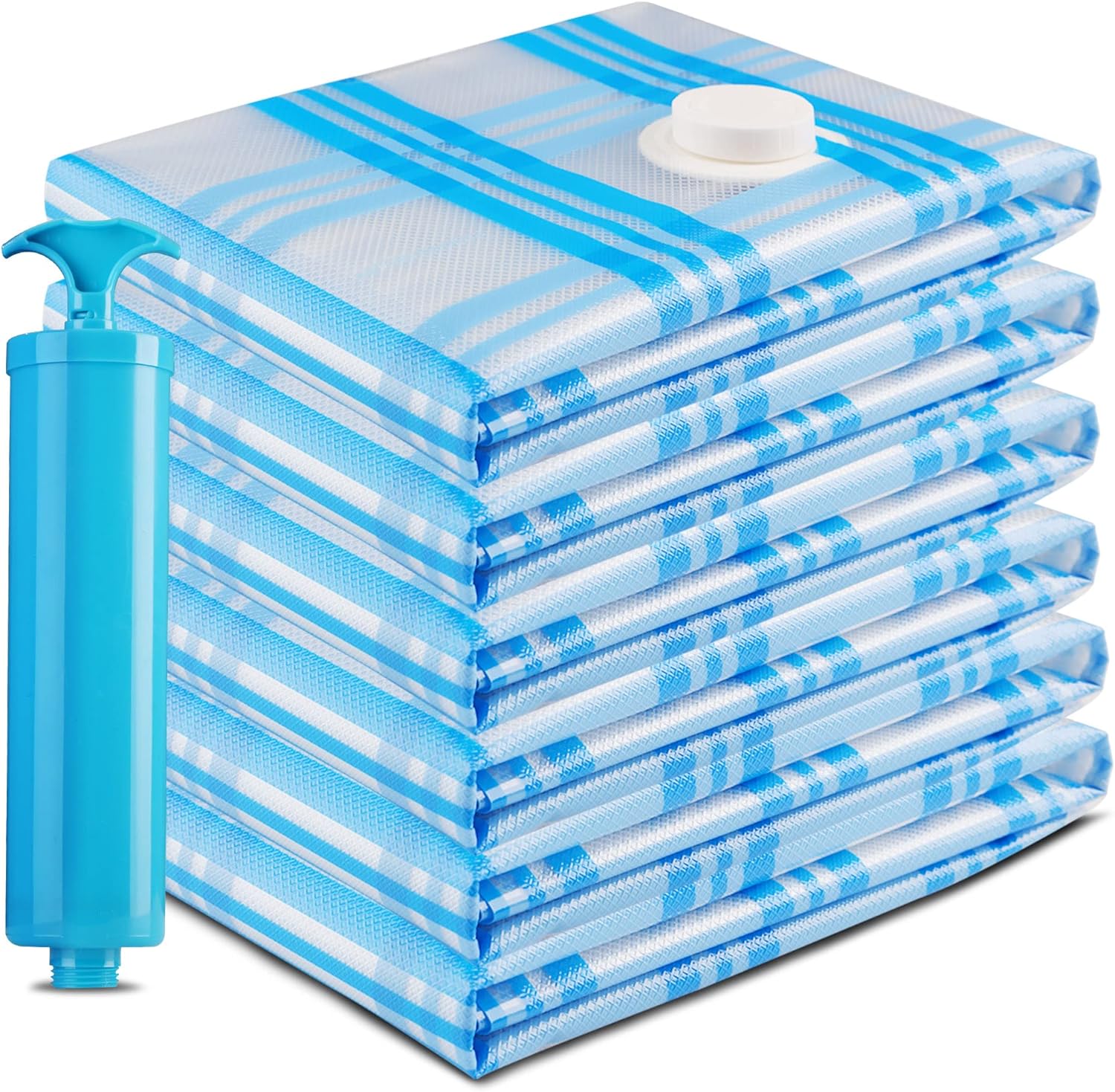 Vacuum Storage Bags, 6 Jumbo Space Saver Vacuum Seal Storage Bags for Clothes, Clothing, Comforters and Blankets