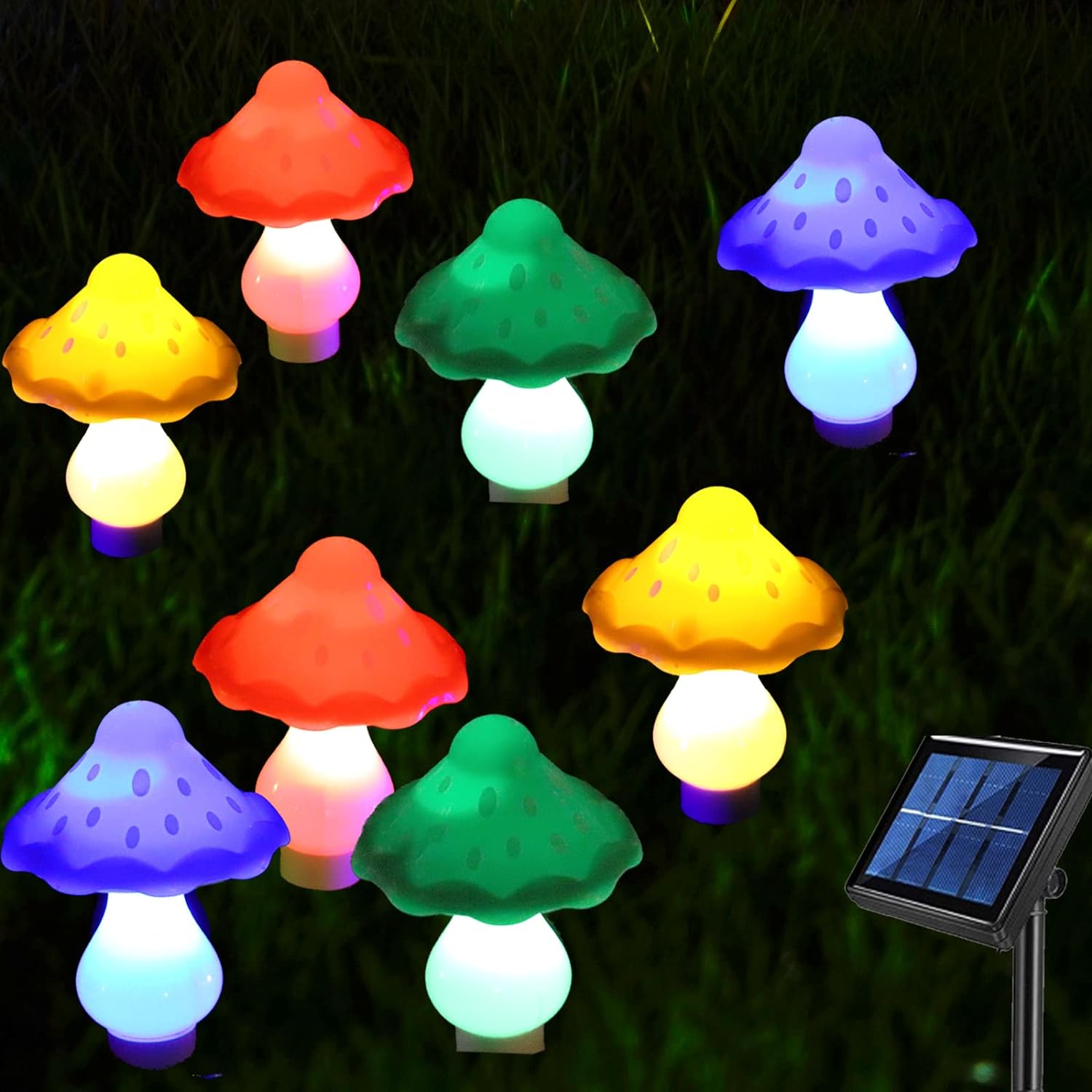 These little mushroom lights are so adorable and the solar power keeps them lit all night long. They actually throw out quite a bit of light to be so small. These lights would look adorable in a little fairy garden which I may make next spring!