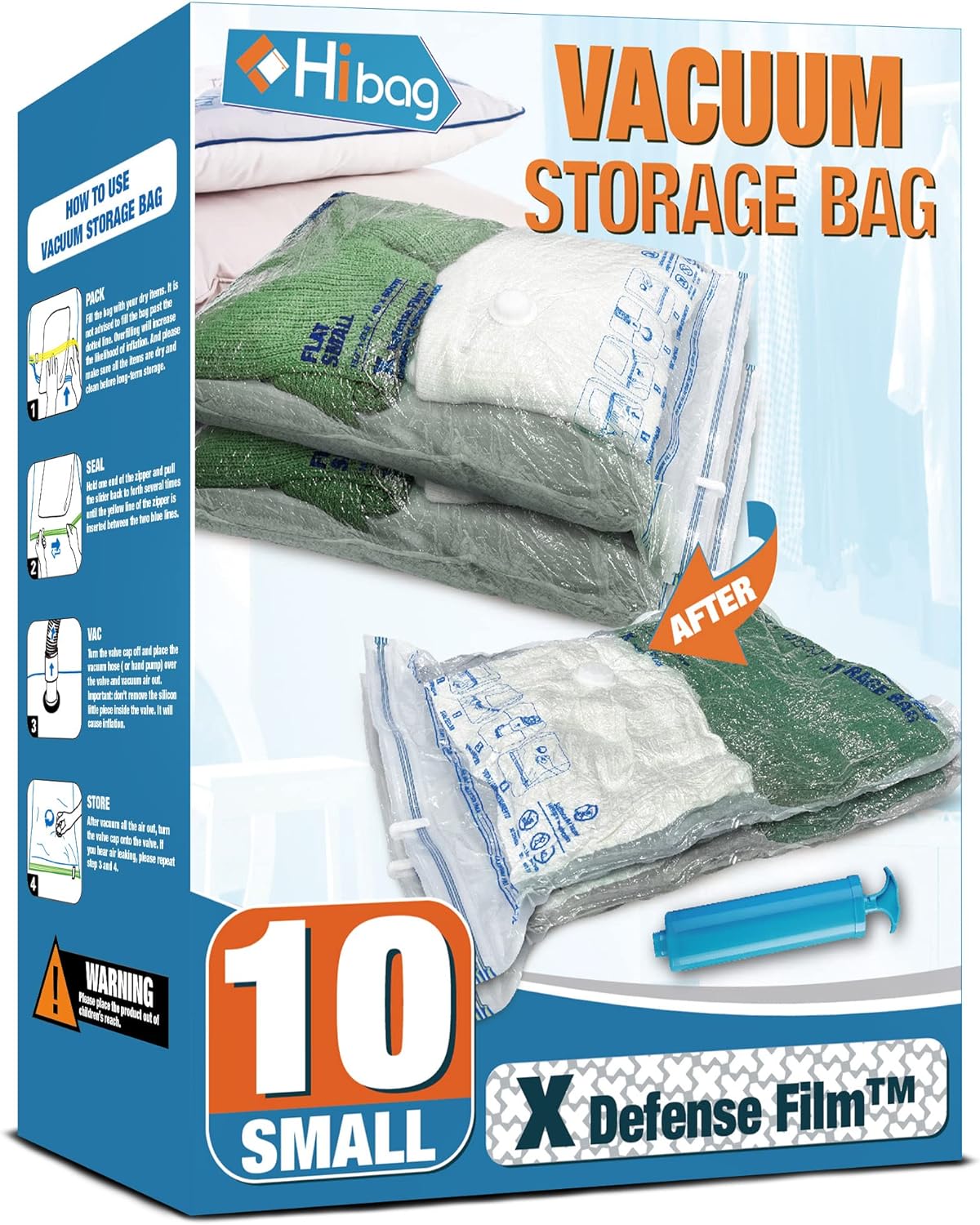 I needed a bunch of these for my winter blankets and these are great. The plastic is thick and the bag is very large. Easy to use and theres a BUNCH of these in the box. They work well and the price was right