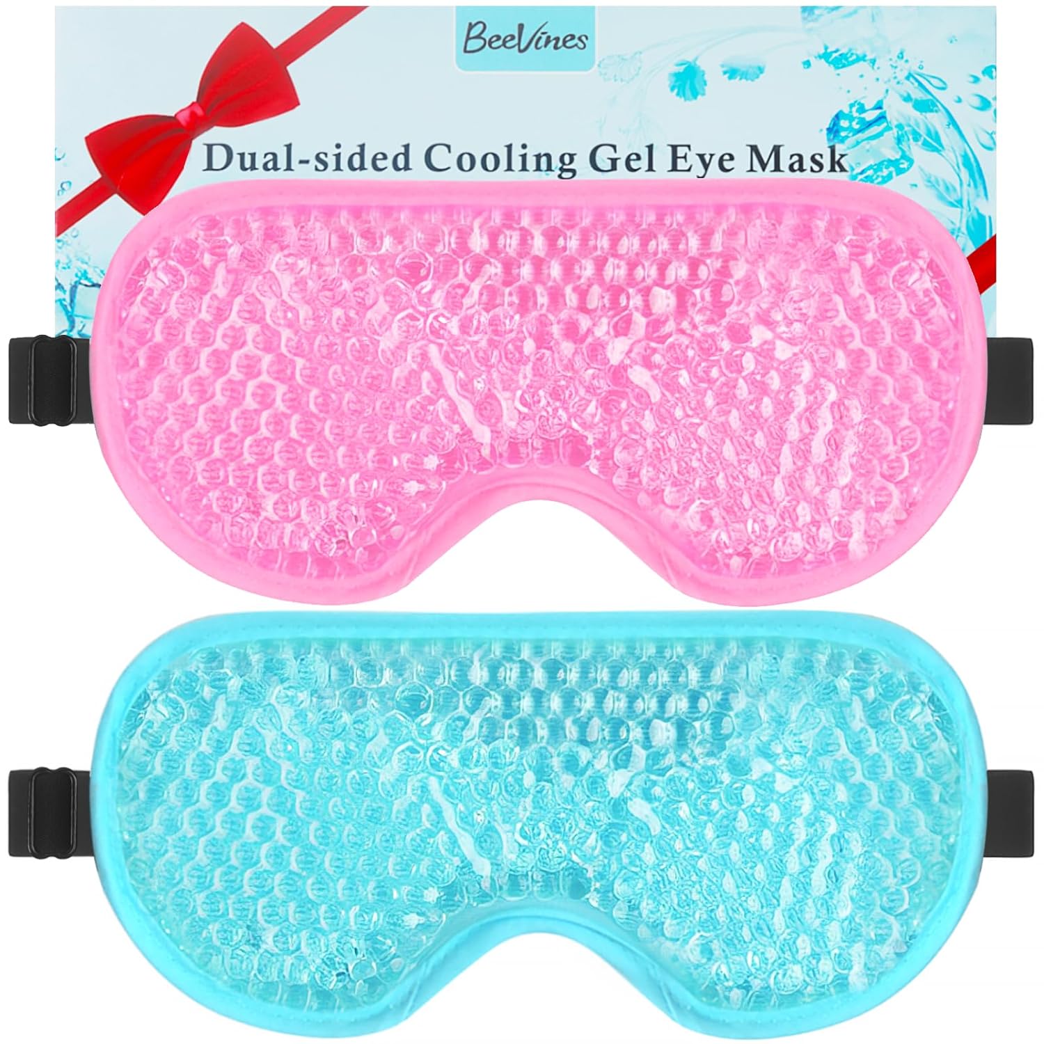 Great quality super soft material on the inside. Stay cold very long it came with the cutest thank you and very nice packaging they even added sachet essential oil so the masks had a great smell