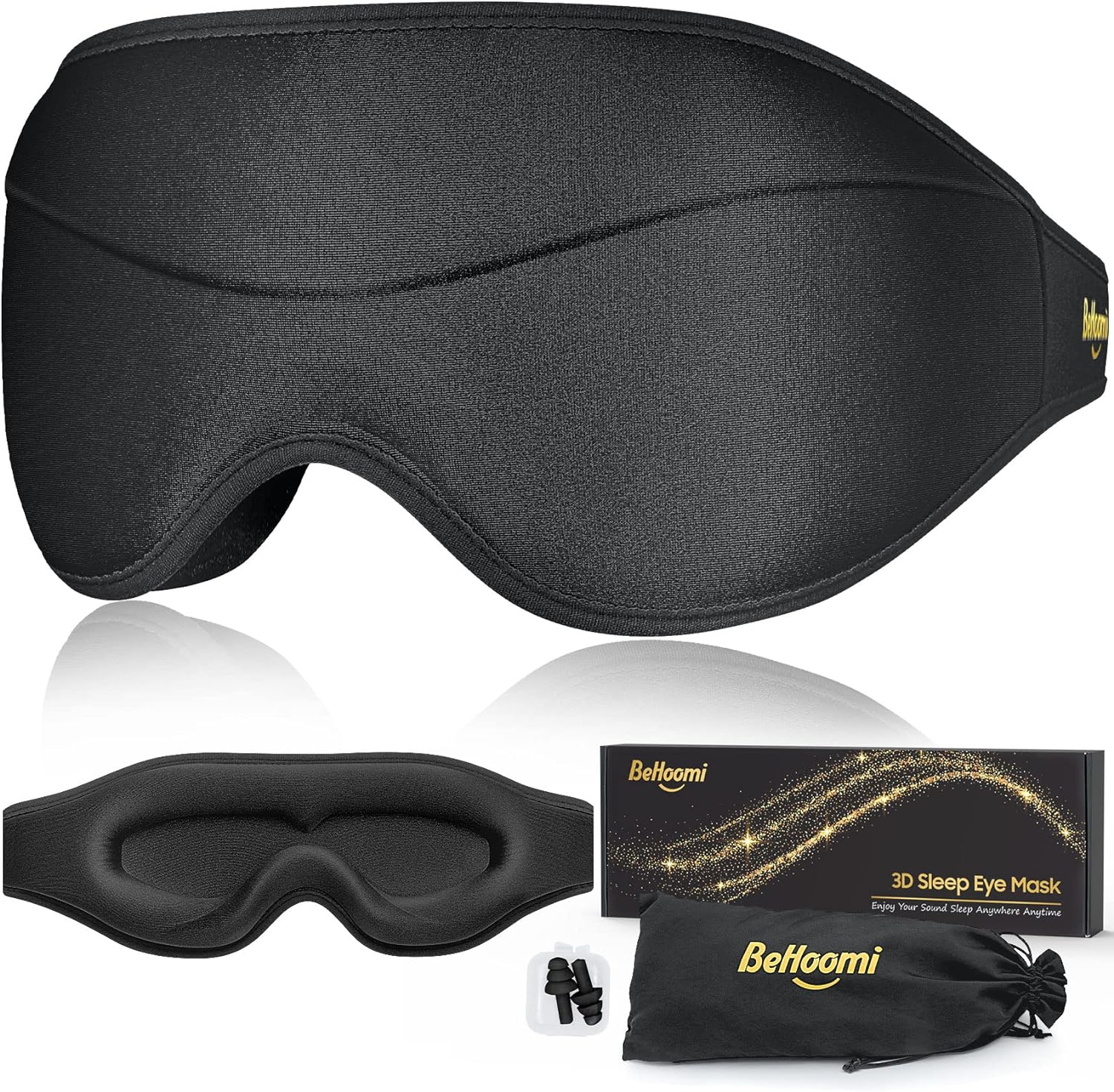 Its a little bulky for side sleepers, but Ive learned how to get comfortable with it. Its worth it, comfortable to wear, padding around the eyes so it does not touch your eyelashes and it molds around the eyes and nose perfectly so no light gets in. I definitely get a much better sleep wearing this.