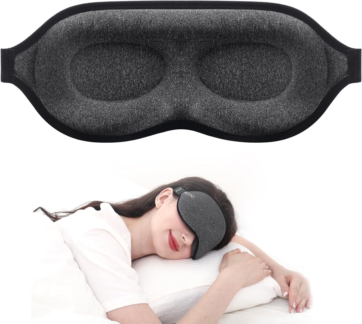 The MZOO Sleep Eye Mask has quickly become an indispensable part of my nighttime routine, transforming my sleep quality and overall restfulness. This 3D contoured cup sleeping mask is not just any ordinary eye mask; it' a sleep-enhancing masterpiece. Here' why I'm thrilled with the MZOO Sleep Eye Mask:1. Innovative 3D Design: The 3D contoured cup design of this eye mask is a game-changer. Unlike flat masks that can press against your eyes and eyelashes, the MZOO mask fits snugly without any di