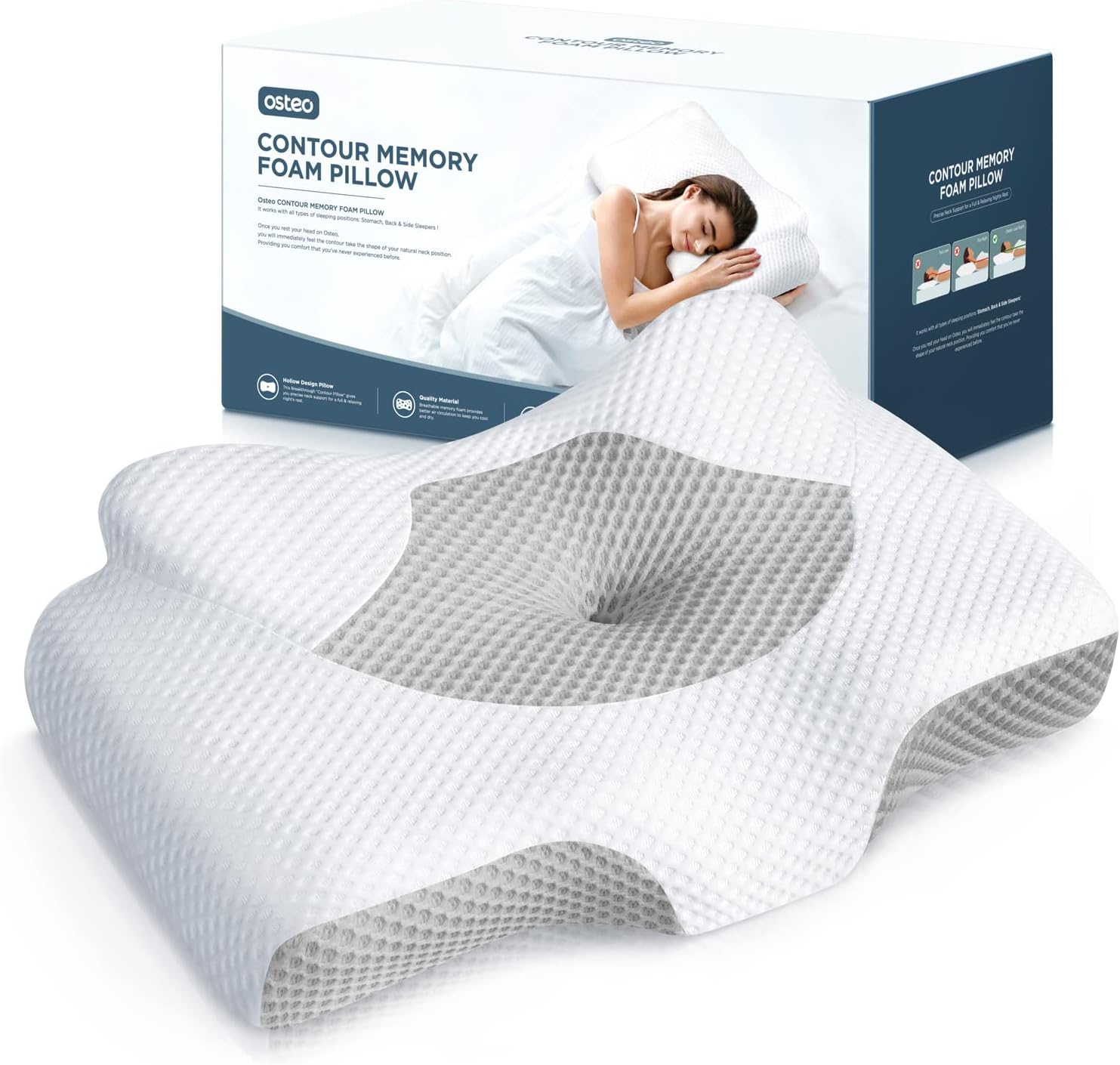 I recently purchased this pillow and it has been an absolute game-changer for me! For the past year, I've struggled with neck pain and discomfort, which often made it difficult to get a good night' sleep. I've tried various pillows in the past, including the My Pillow pillow, but none have provided the support and relief that this one has.From the very first night, I could feel a significant difference. The pillow' design perfectly cradles my neck and head, providing just the right amount of