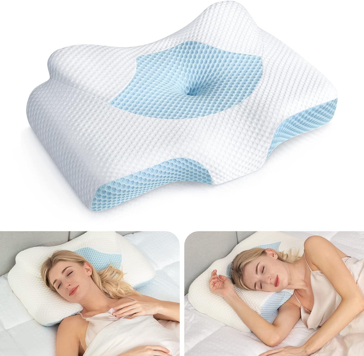 I recently purchased this pillow and it has been an absolute game-changer for me! For the past year, I've struggled with neck pain and discomfort, which often made it difficult to get a good night' sleep. I've tried various pillows in the past, including the My Pillow pillow, but none have provided the support and relief that this one has.From the very first night, I could feel a significant difference. The pillow' design perfectly cradles my neck and head, providing just the right amount of