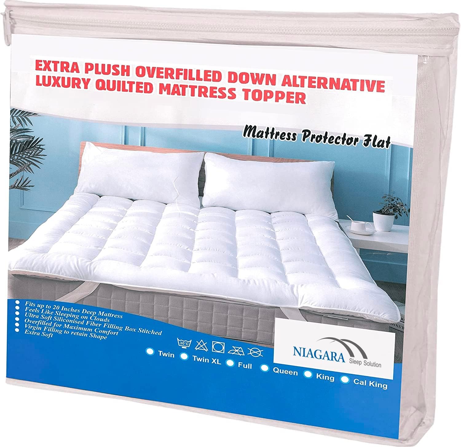 I bought this for my daughter' twin bed and honestly the difference is amazing.Her bed was medium firm which isn't an issue it was the springs that can be felt. I know my daughter wanted something a little softer, bought this and she likes it and I love it! Her bed feels so soft with this in, you want to just sink into it and fall asleep.It was a great buy.I washed and dried it as well and it came out still looking intact, no rips.