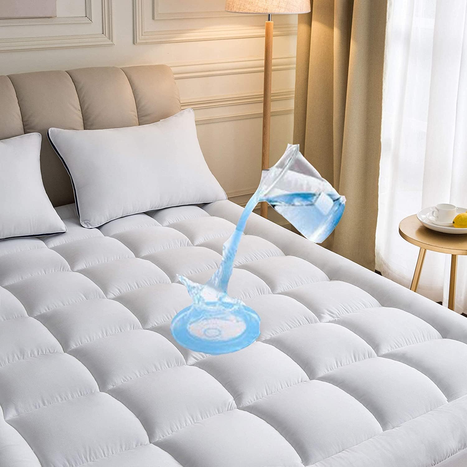 I bought this for my daughter' twin bed and honestly the difference is amazing.Her bed was medium firm which isn't an issue it was the springs that can be felt. I know my daughter wanted something a little softer, bought this and she likes it and I love it! Her bed feels so soft with this in, you want to just sink into it and fall asleep.It was a great buy.I washed and dried it as well and it came out still looking intact, no rips.