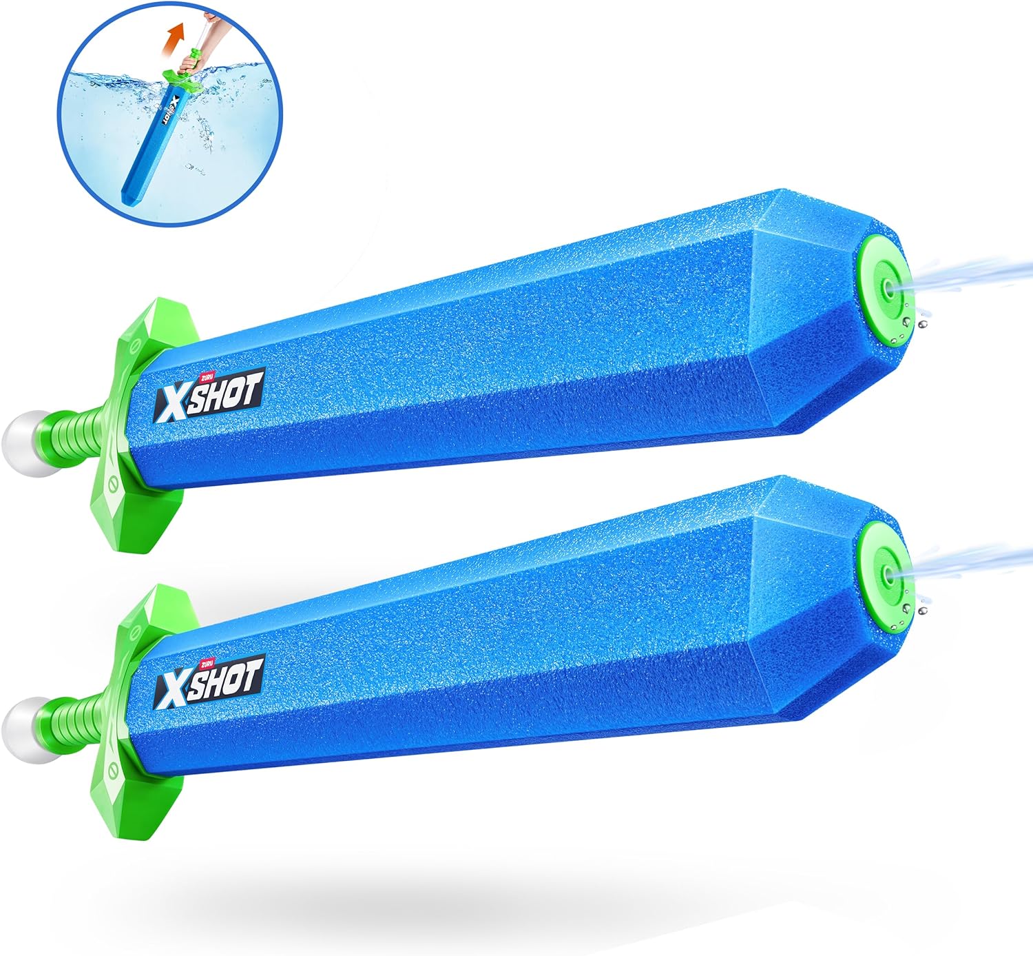 X-Shot Water Warfare Water Sword 2 Pack, Dual Play Water Toy, Sword Play and Water Battles, Big Water Toy for Children, Teen and Adults